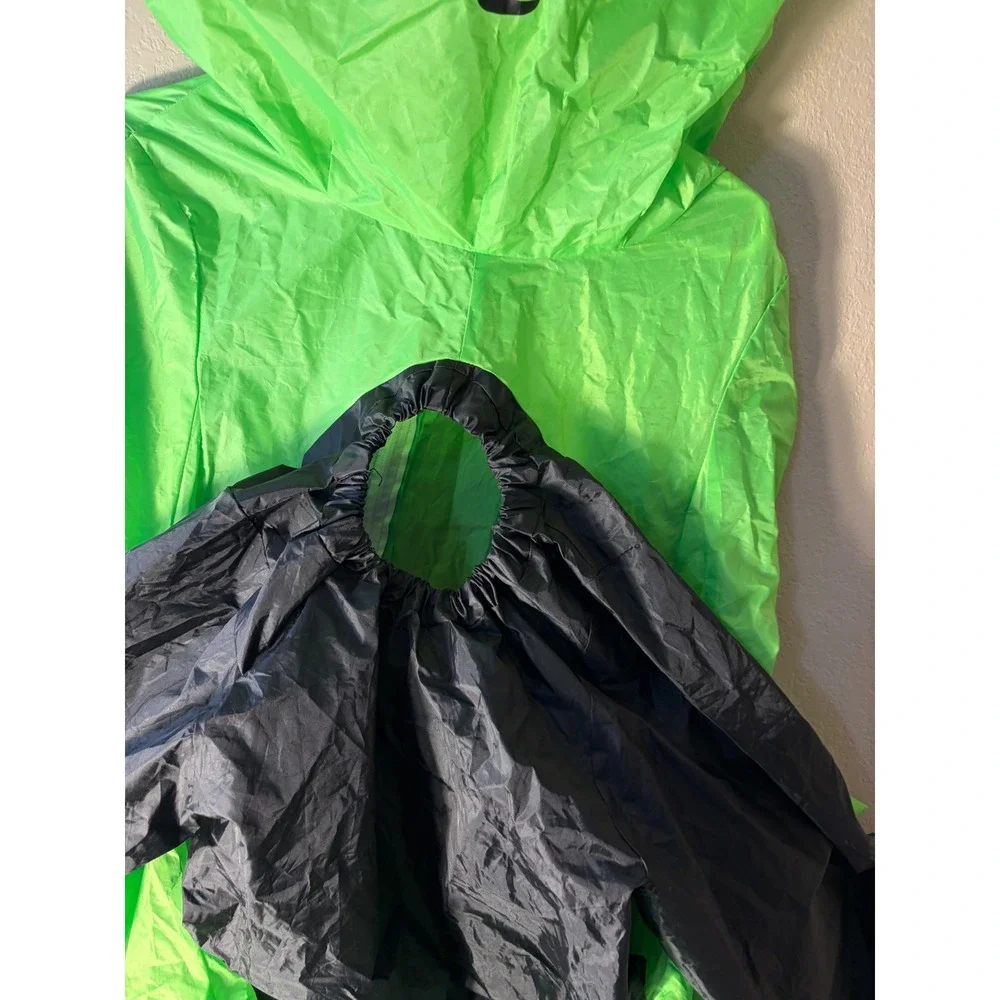 Green Alien Inflatable Costume Adult Halloween Cosplay Blow Up Suit Fan Included